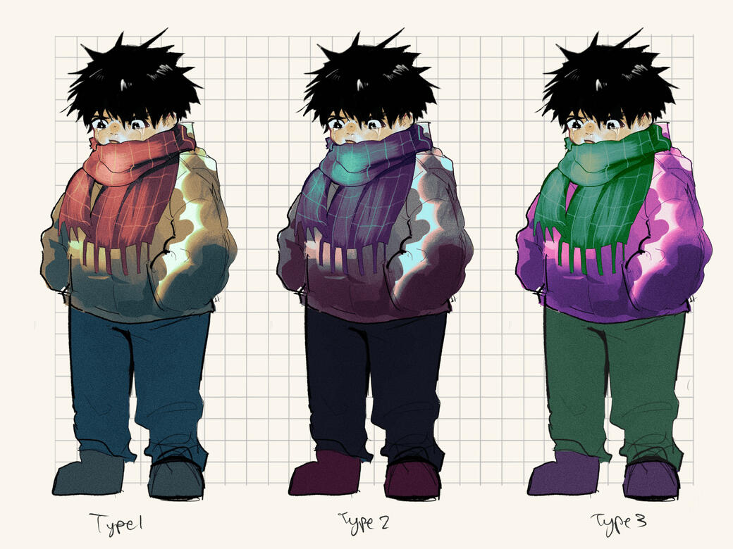 Comic character color palette