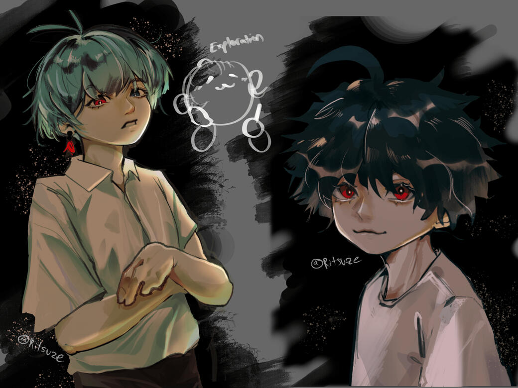 Thoma and Nakotah illustrations