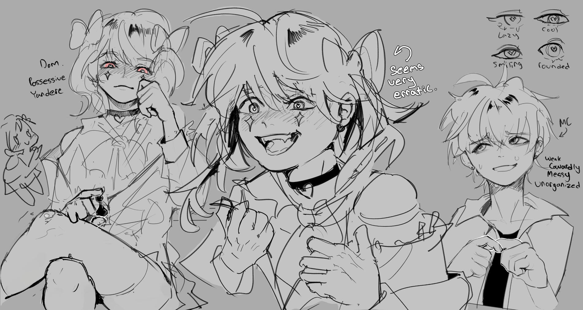 Yandere Personality concepts